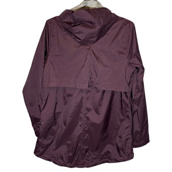 Marmot full zip windbreaker/rain jacket burgundy women's size L - Picture 3 of 4
